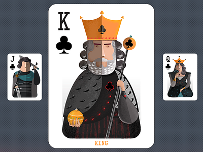 Playing cards - king 2d bura card character devi flat game illustration illustrator king texture vector