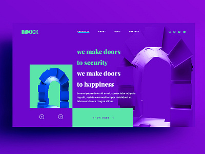 Web Page UI Design for Dock Doors commerce furniture landing page minimal product ui ui design ux ux design web design website