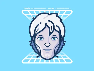 Parzival illustration illustrator movie nerd readyplayerone vector vr