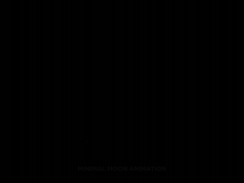 Moon Scene Animation after effects animation flat animation minimal animation minimal moon animation space animation