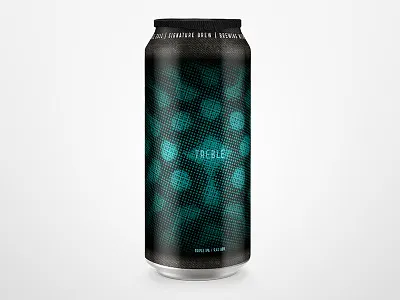 Treble beer design label packaging