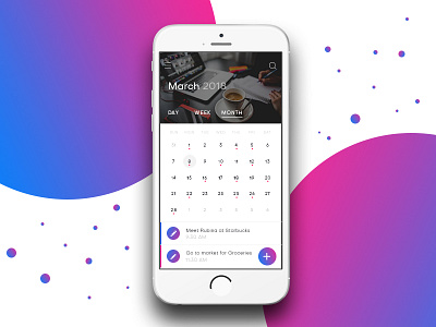 Schedule User Interface Design android designs gradient interface ios mobile photoshop ui ui designs