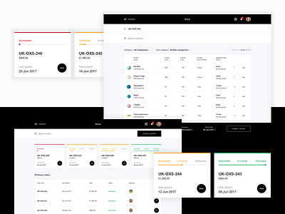 Lush Manager | Stock Orders collections cosmetics dashboard grid lush ordering orders stock