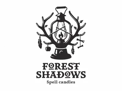 Forest Shadows bones forest gothic horns lantern shadows witch wood