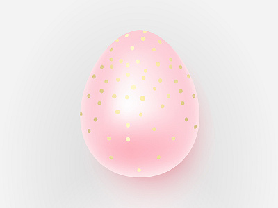 Golder Easter easter egg glitter pink softy