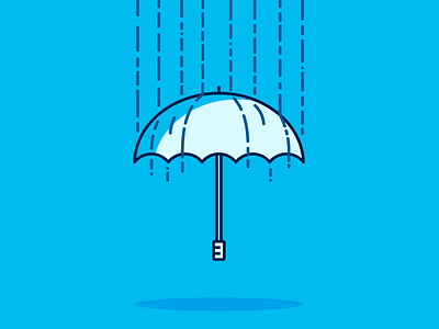 Rainy Days illustration illustrator rain umbrella vector