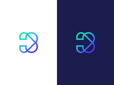 B x Arrow arrow b digital logo mark monogram