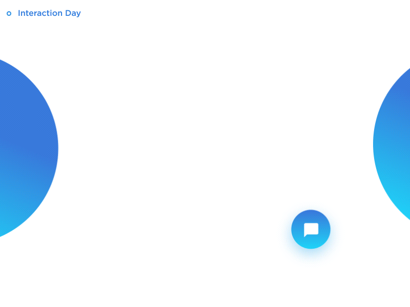 Chat bot- Interaction aftereffect animation blue design discover gradient interaction minimal new trend