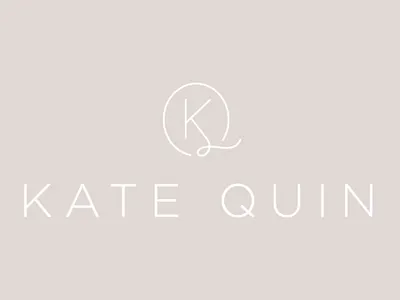 Kate Quin Brand | KQ Logo Mark | KQ Monogram brand design branding logo design logo mark logo mongram