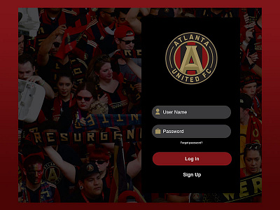 ATL United Sign up- Daily 001 atlanta united creative daily ui futbol sports ui web design