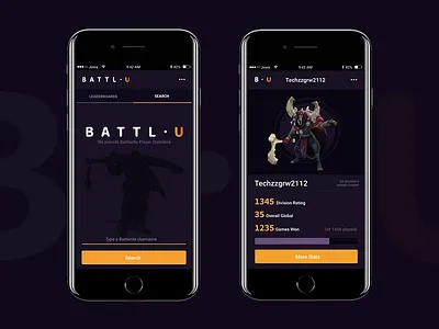 Battle Dot U mobile ui ux