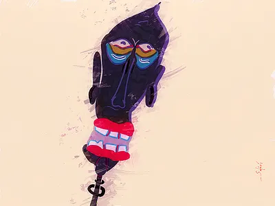 Imaginary Friend (III) face fragmentsofmymind freedrawing illustration imaginaryfriends person sketch tablet