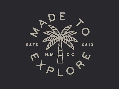 Made to Explore apparel identity palm