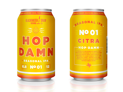 Hop Damn beer beer can can hop