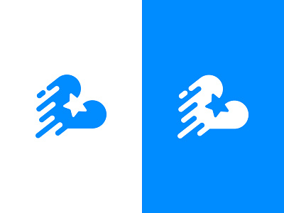 Cloud & Star blue cloud cloud logo logo star star logo