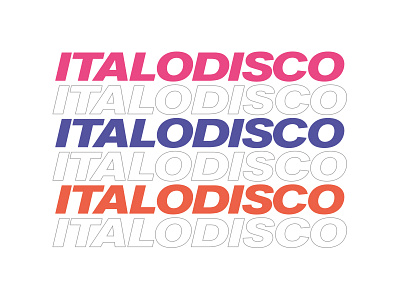 Italo Disco disco gradient italo retro