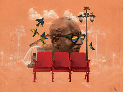 Festival de Cinema Intersessões cinema collage digital festival film illustration surreal texture