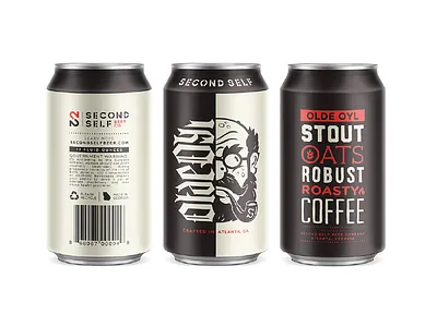 Olde Oyl art atlanta beer branding brewery can craft packaging second self stout