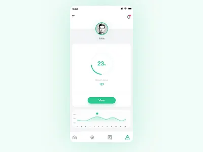 My ai app green gui sketch ui