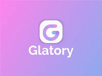 Glatory App Icon Design app color g gradient icon logo mark