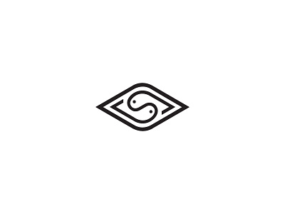 Stalking The Seam Logo fish fishing river s ying yang
