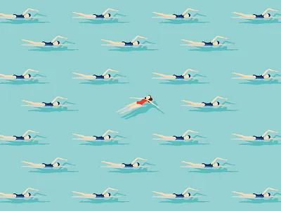 Swimmers float illustration maverick swim swimmers