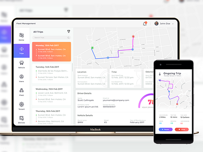 Fleet Management fleet management user experience user interface