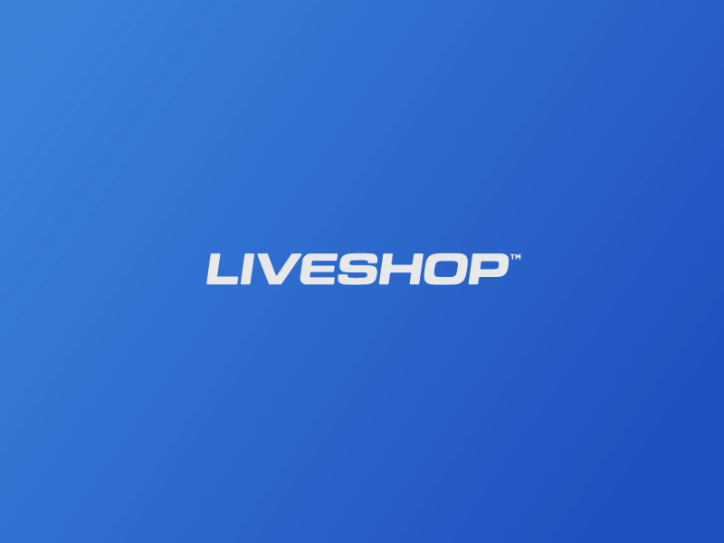 Liveshop Branding animation blue branding illustration live liveshop logo saas shop startup