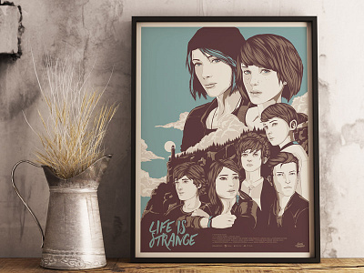 Life Is Strange character game illustration life is strange portrait teens vector video game