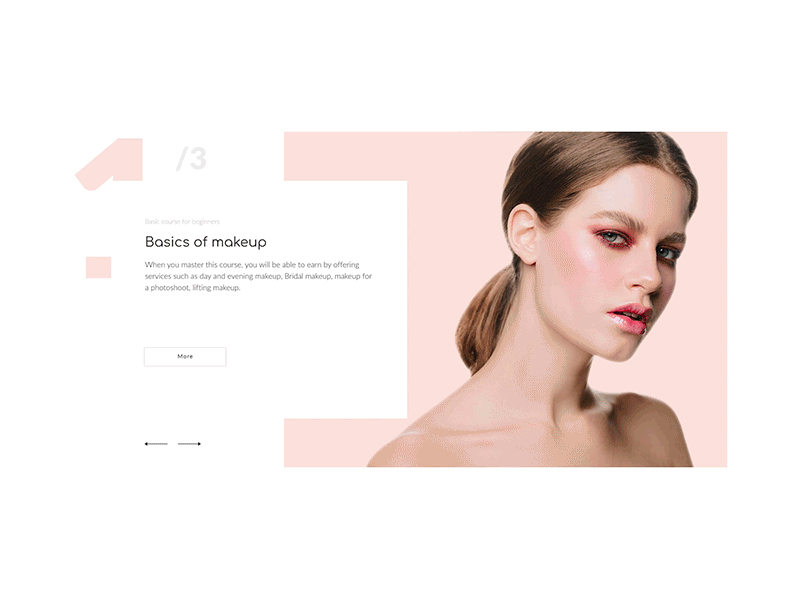 Slider of courses animation courses fashions gif makeup models slider