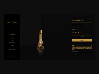 Christian Siriano Fragrance mobile app ui ux web