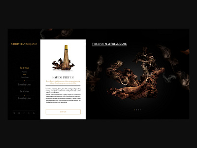 Christian Siriano Fragrance mobile app ui ux web