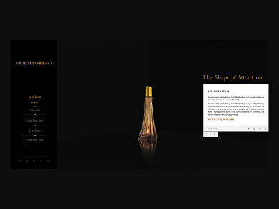 Christian Siriano Fragrance mobile app ui ux web