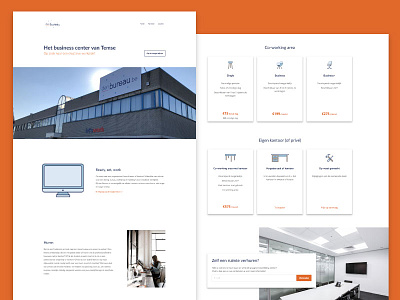 Denbureau Onepager coworking design development onepager ui ux web webdesign