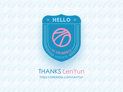 HELLO Dribbble debut first hello hi