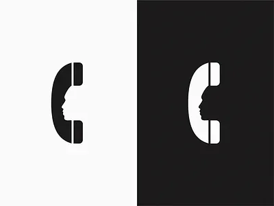 Call brand design icon logo yuro