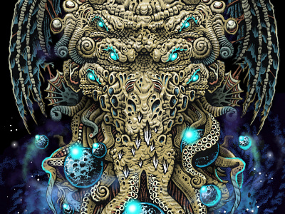 Cthulhu - H P Lovecraft cosmos cthulhu dragon hplovecraft monster octopus space