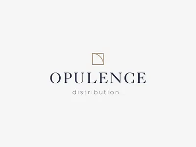 Opulence distribution cosmetics identity logo opulent