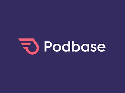 Podbase / logo design deliver delivery delivery app drop fast fly iconic ink logo minimal print print shop printing shipping supply wings