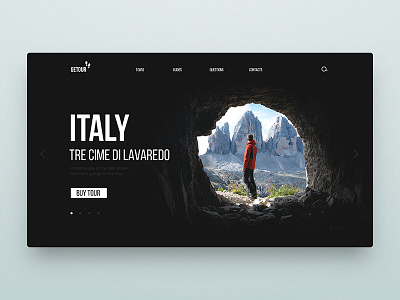 DailyUi Travel camping climb climbing guide interface mountain travel ui web