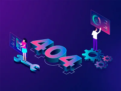 404 Illustration for new site CB 404 bitcoin business coins crypto cryptocurrency design ico illustration tokens uiux