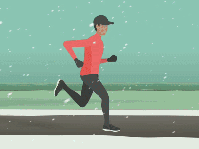 I Run agrofabrice animation flatdesign motiondesign running weather