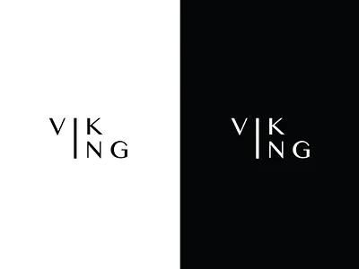 Viking black brand branding condo design identity logo mark real estate white