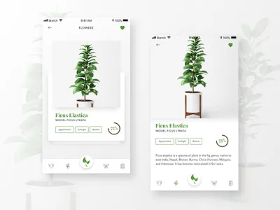 Daily UI Challenge #5 - Flowers App app design design flowers ios ios app mobile app ui uiux ux