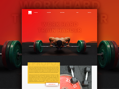 RB Training - Home coach fitness home photo portfolio ui ux