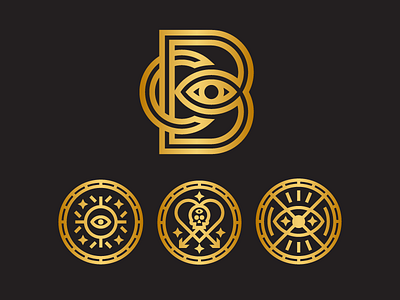 Logo & Icon explorations brand branding eye heart icon icons logo skull