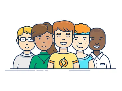 Happy People happy illustration people team
