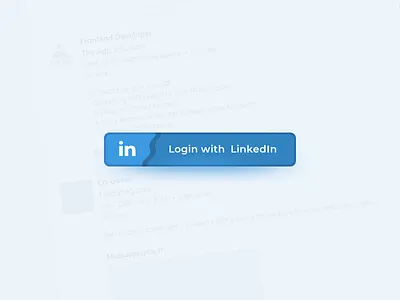 Linkedin Buton blue buttton in linkedin shadow
