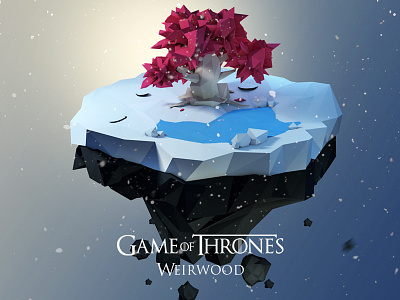 Weirwood cinema4d gameofthrones lowpoly