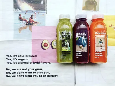The Juicery brand brand juice manifesto packaging strategy